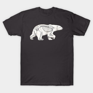 Polar Bear Skeleton Anatomy T-Shirt